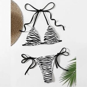 Zebra Print Bikini Set